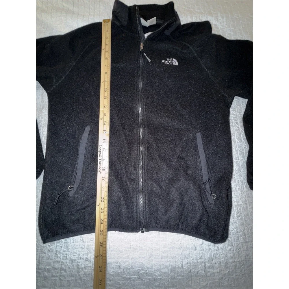 Vintage The North Face Mens Large Black‎ Fleece Full Zip Jacket Y2K 90s Polartec